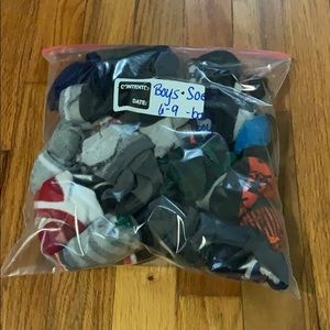 Boys socks - size 6-9 toddler boy, 22 pairs!